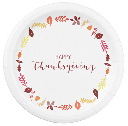 Happy-Thanksgiving-Paper-Plates-Autumn-Leaves